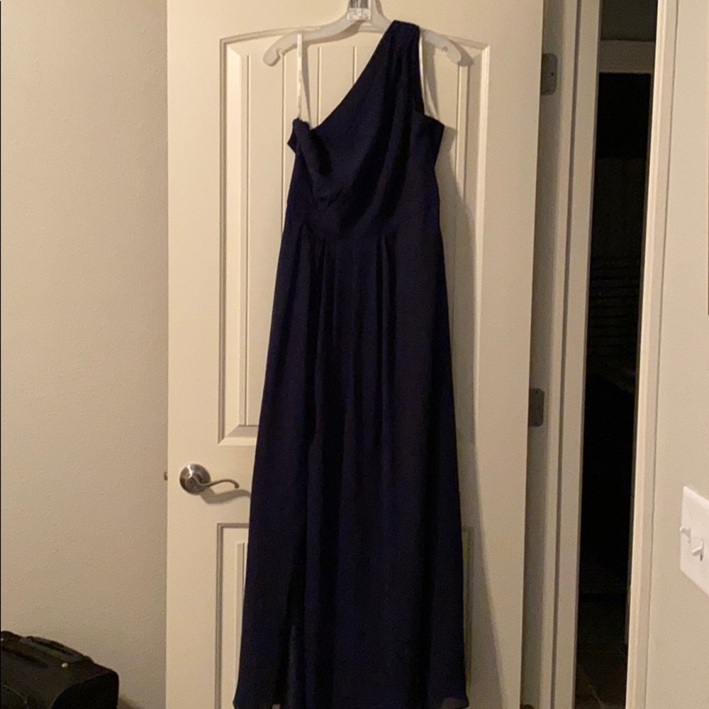David’s bridal one shoulder bridesmaid dress